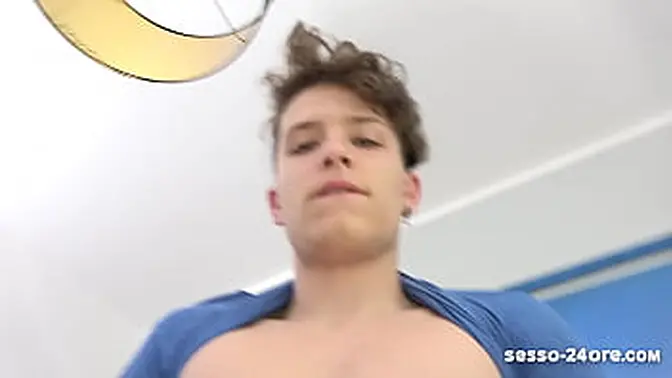 Italian MILF cheats on husband with stepson POV