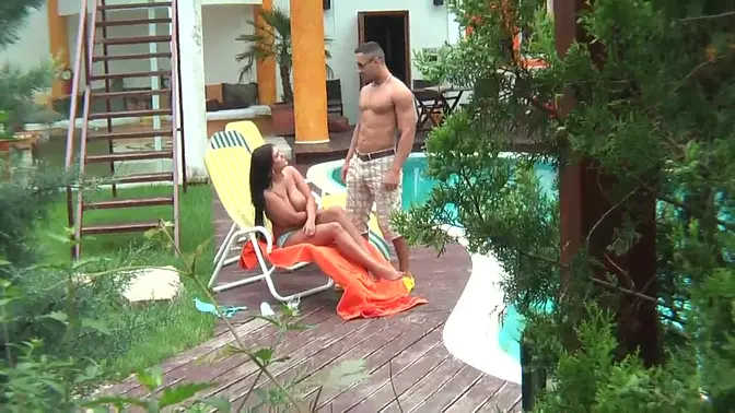 Neighbor with huge tits is fucked