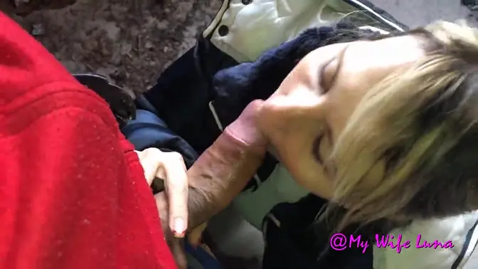 Abandoned House Affair - Big Cock MILF Gets a Doggystyle Blowjob