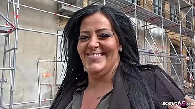 German Scout - Fat Teen Ashley receives a rough fuck in public