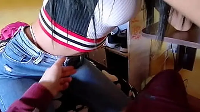 Latina teen gets fucked hard in cowgirl position