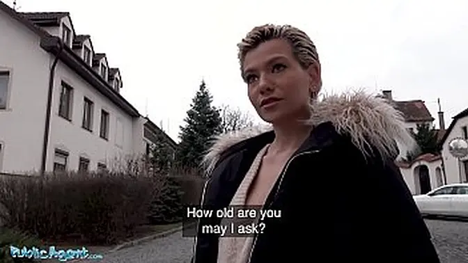 Blonde MILF gets picked up and fucked in public