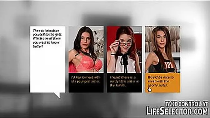 Step-brother bangs his new step-sisters than step-mommy too 