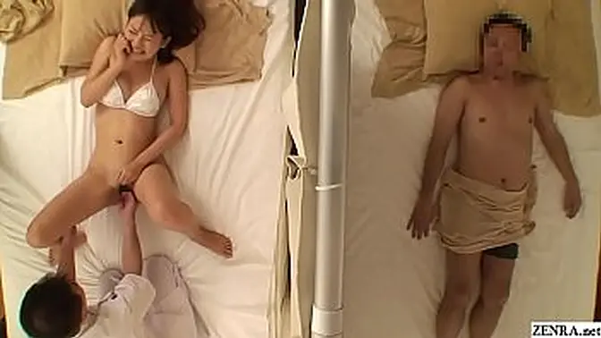 Cheating MILF receives fingered during JAV massage