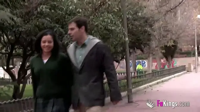 Alba, just 18, masturbates in restroom