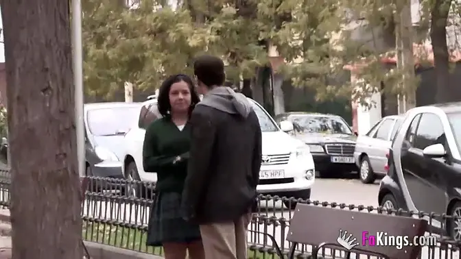 Young 18yo Spanish teen fakes orgasm in bathroom