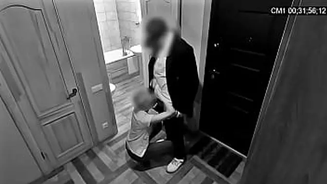 Cheating wife gets busted by hubby with her sex slave