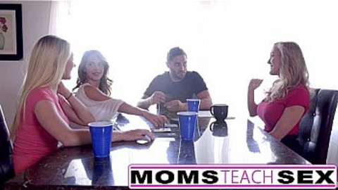 Mothers corrupting youngsters, teaching them the forbidden arts of sexual perversity