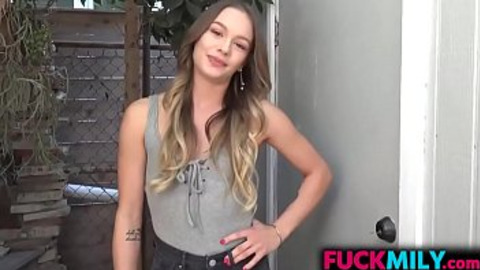 Blindsided Beauty Gets Screwed Raw When Old Man Steps Out for Beer