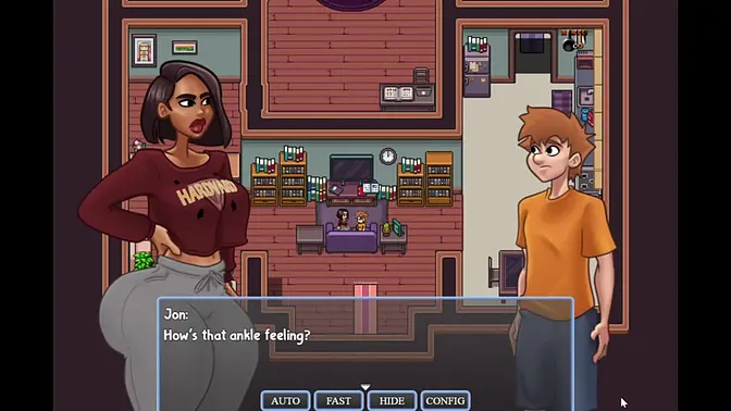 English Teacher DD (21) enjoys her big booty and boobs filled