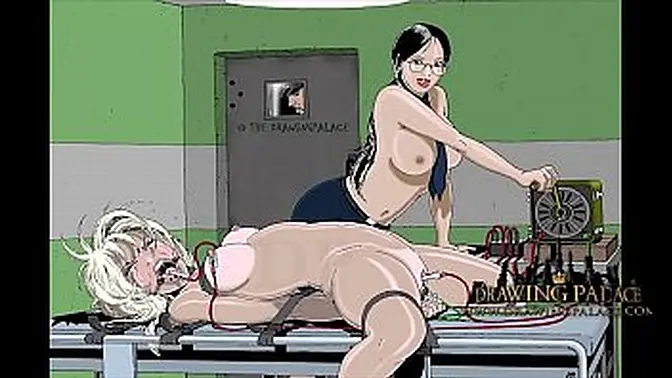 Punished Anime Slave in Bondage BDSM Scenes