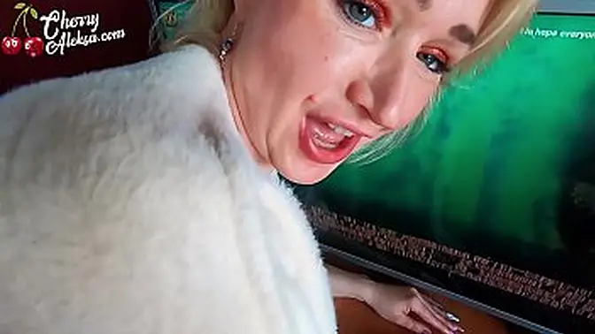 Blonde MILF deepthroats massive cock then gets fucked hard in doggystyle