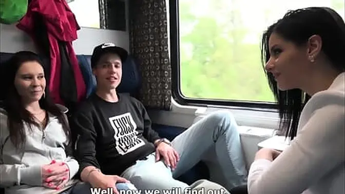 Filthy Couples Fornicate on Czech Railways - Alex Black: Tricked in a Train Wreck