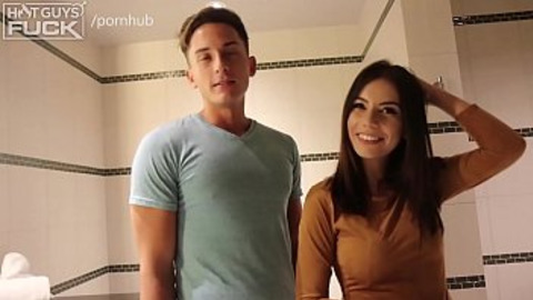 Crush on sexy Brunette? Forget social norms, this nerdy stud's cock🍆 rules the bed!