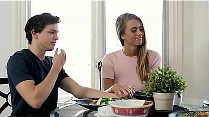 Teen wife cheats on dad with a big cock