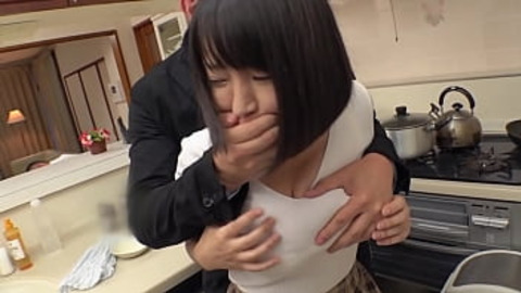 Blown backdoor booty, breast-battered, cumming chest-crazed, hates-it hardcore Japanese nympho