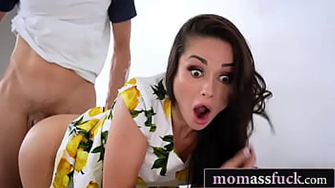 Hot MILF next door gets deep anal fucked on her day off