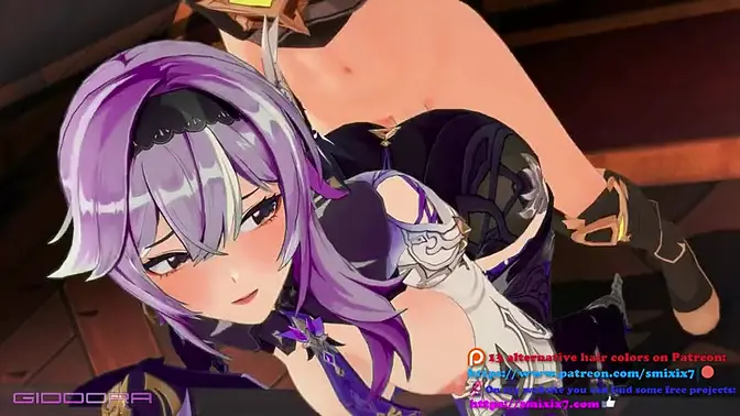 Sound Eula Genshin Impact - GIDDORA - Green Hair Color Edit Smixix