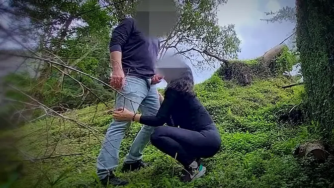 Hot Milf Gives BJ to Stranger in Park, Filmed & Cuckolded