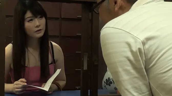 Beautiful Japanese woman gives goodest fucking to suited man