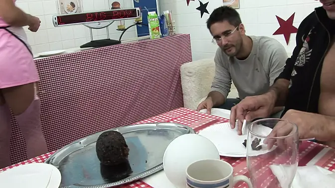 Blonde pornstars Alexis May and Charlee Chase share King Cock in wild group anal