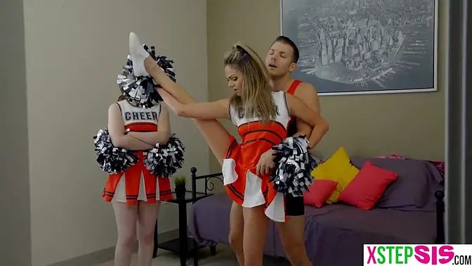 Petite teen cheerleader gets her ass pounded doggystyle