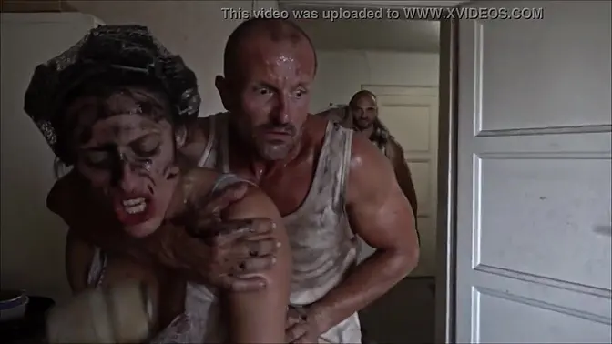 Skinny teen toy for pervs in hardcore gang bang