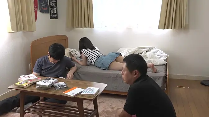 18yo sister seduces with a teasing smile and her tiny panties