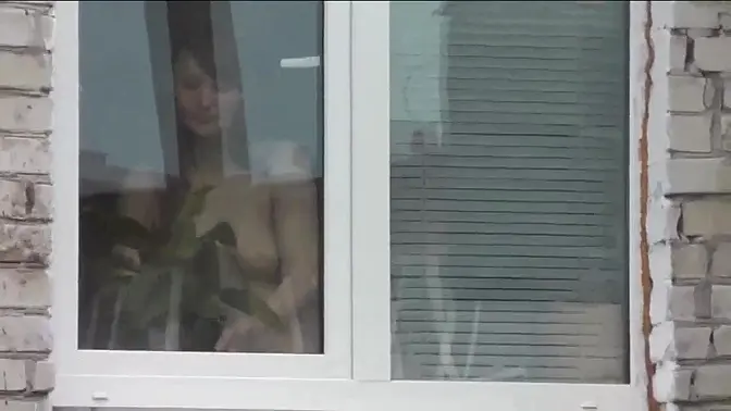 Naked in public  Outdoor  Outside  Husband Sexy Frina spy