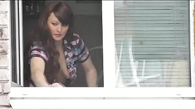 Naked in public  Outdoor  Outside  Husband Sexy Frina spy