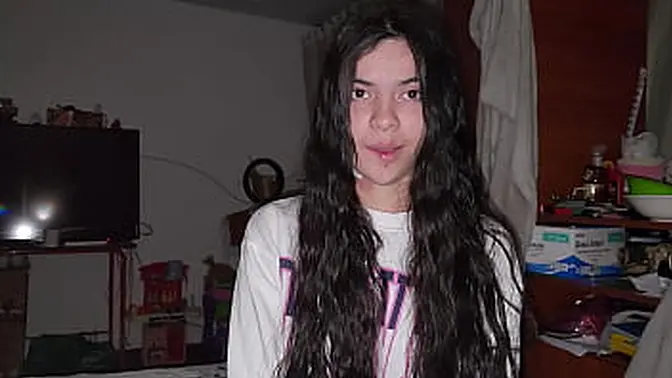 Latina GF strips naked and shows off huge ass for her best friend's cock