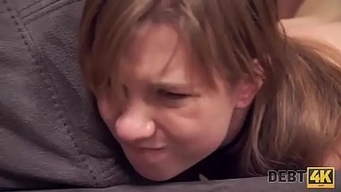 Unemployed Russian chick in a rough loan repayment POV fuck