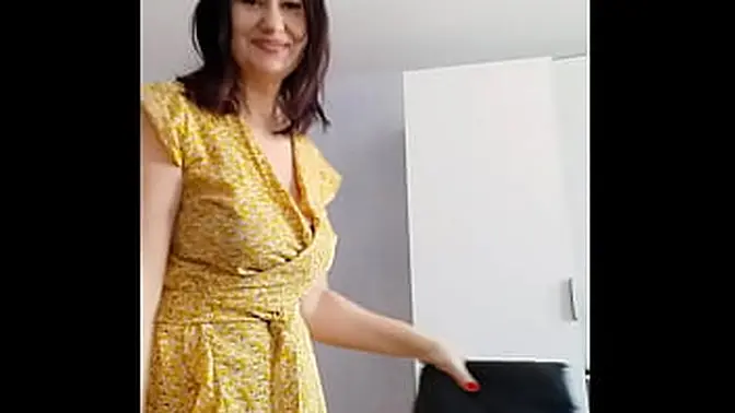 MILF in stockings seduces you by dancing front and back