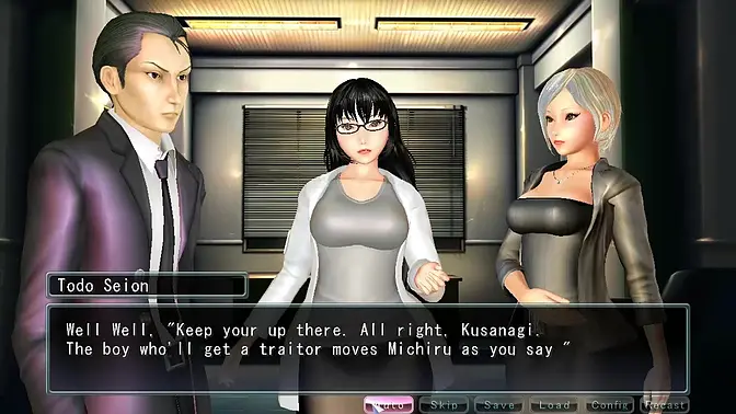 Guida gets a deepthroat from a hentai babe in game