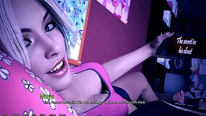 Teen student gives deepthroat blowjob