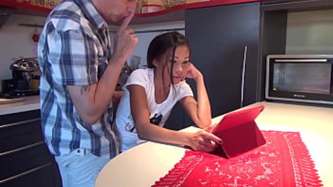 Incestual lust ravages naive stepsister's forbidden flesh