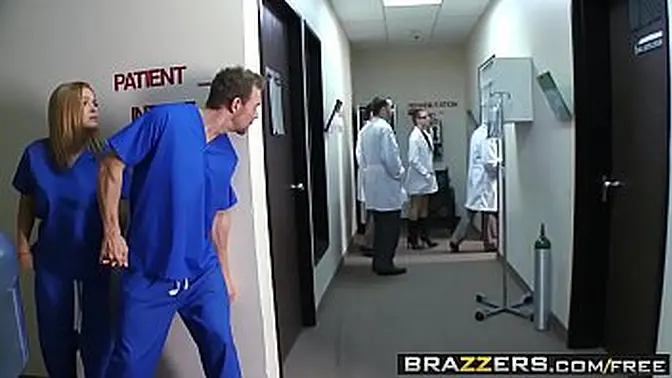 Naughty nurses fuck and suck in hardcore 3way