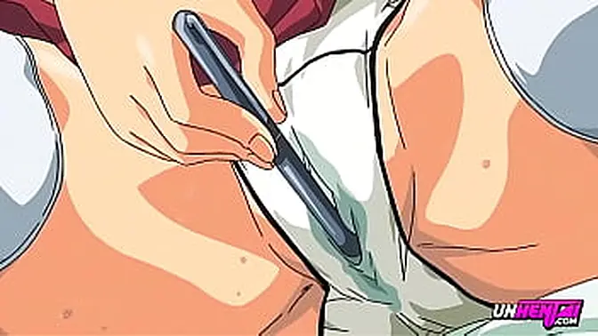 Spied step sister caught jerking off with a huge toy