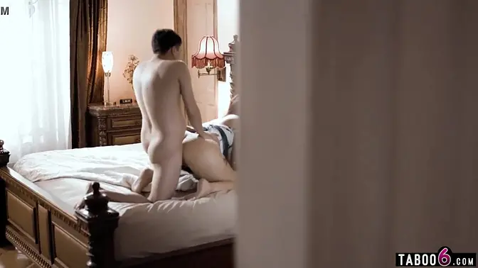 Stepmom takes on double penetration by her stepsons