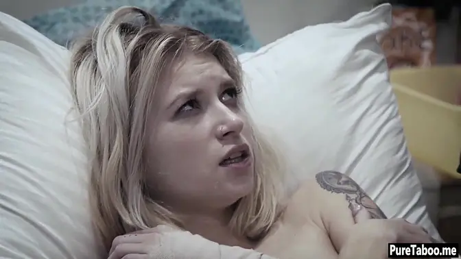 Blondie gets fucked by a weird doctor in reality taboo scene