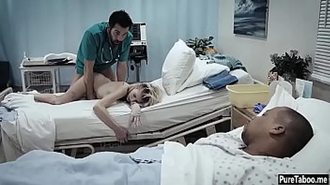 Blondie gets fucked by a weird doctor in reality taboo scene
