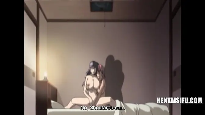 Asian MILF seduces young tenant in anime fuck fest