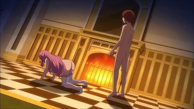 Hot Japanese anime characters in sexy scenes