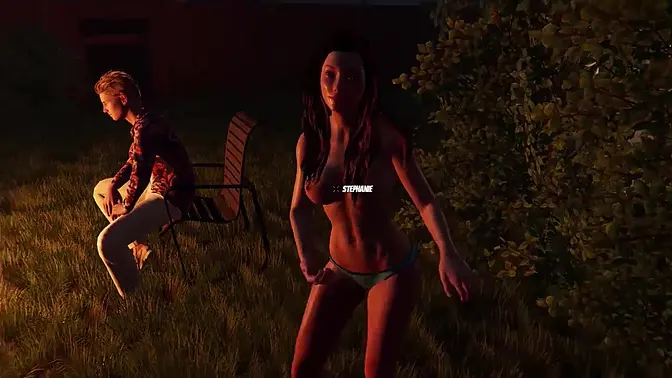 Busty anime babes party and get it on in new game