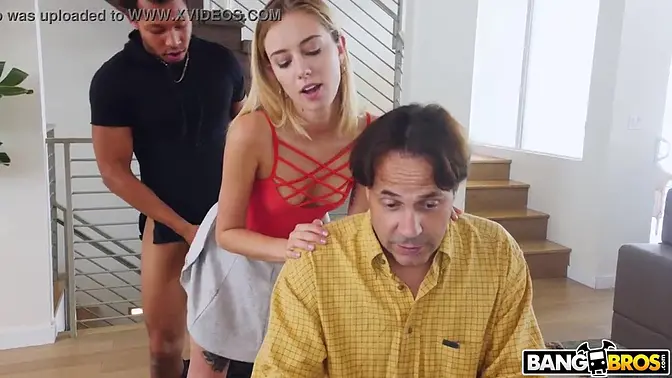 BANGBROS - Young Haley Reed Fucks Boyfriend Behind Her Dad?s Back