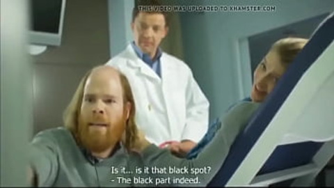 Slow hubby & sly missus get examined, ravaged & thoroughly screwed by smart doc
