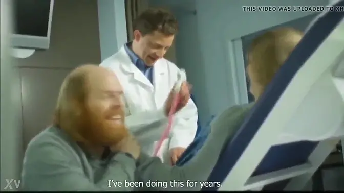 Wife plays doctor on husband for laughs