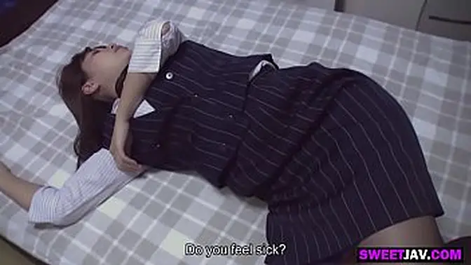 Naughty office encounter with young Asian babe