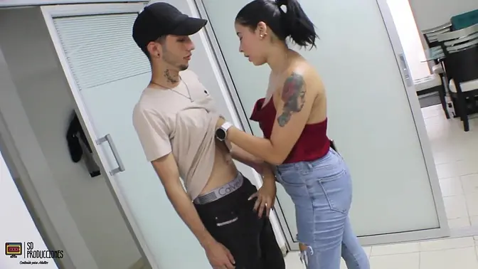 Teen gets drilled by stepmom in exchange for a trip