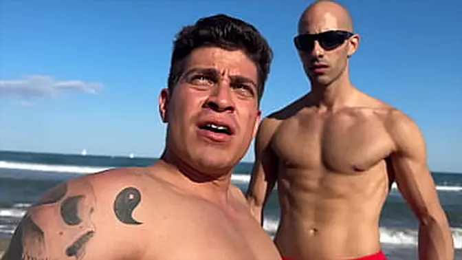 Latina pornstar deep throats big cock in mermaid costume